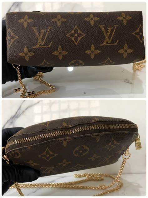 lv cosmetic pouch with chain|louis vuitton make up pouch.